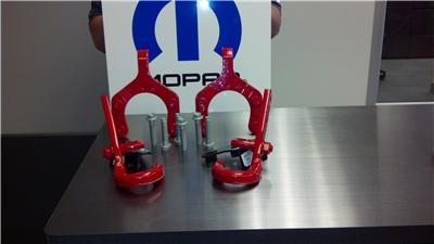 2013 2014 Jeep Wrangler Red Tow Hook Kit 2 Front 2
