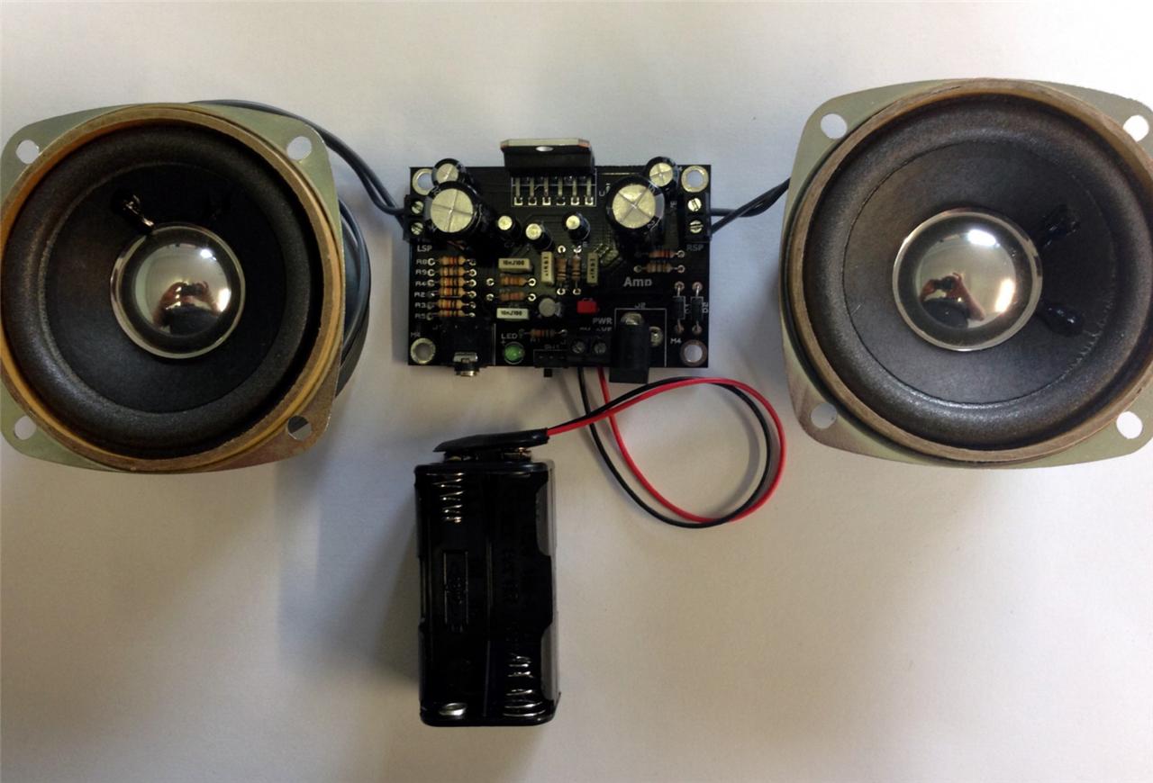 Stereo Amplifier Kit 10W + 10W self solder version. Electronic Project