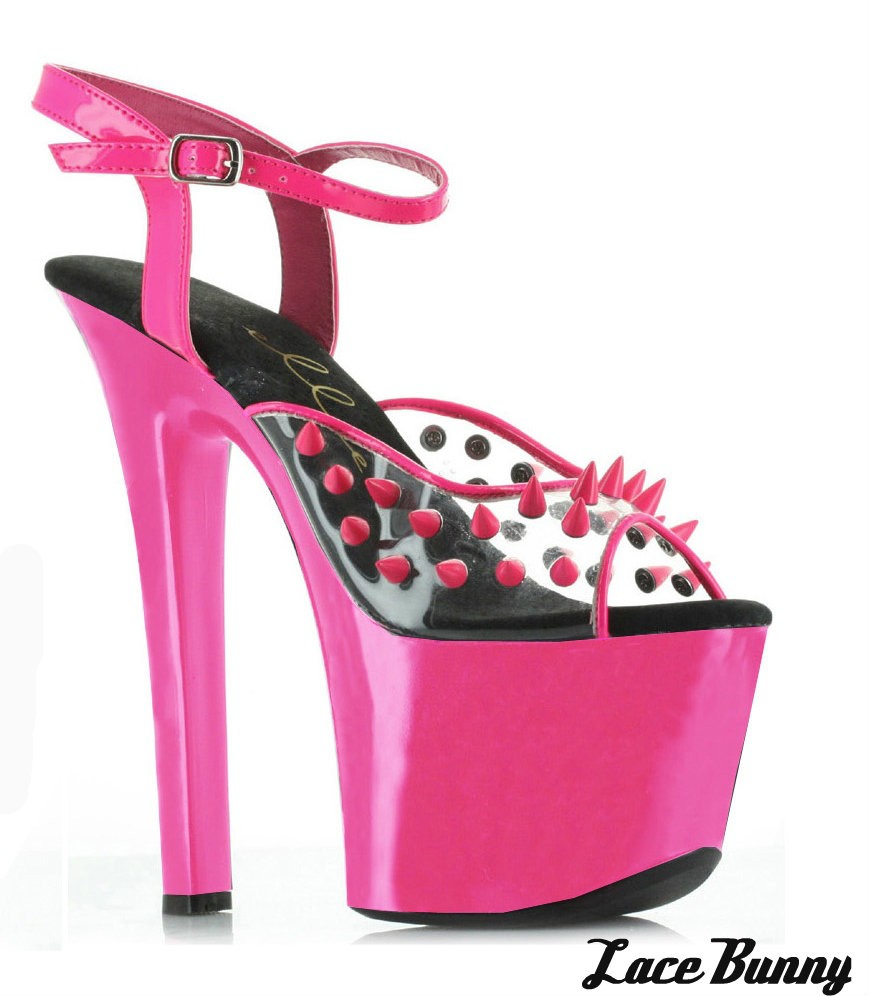 lime green stripper heels