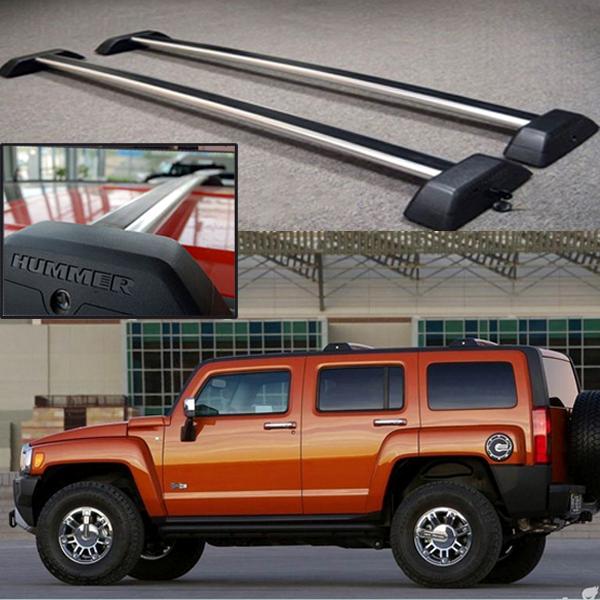 0610 Hummer H3 OE Style Roof Rack Cross Bars Set W/ Lock H3T Luggage