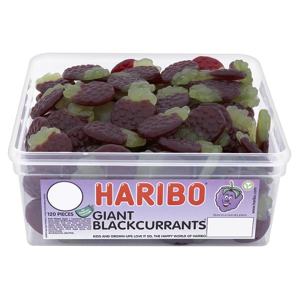 Haribo Sweets Giant Blackcurrants Vegetarian Gummy Sweets eBay