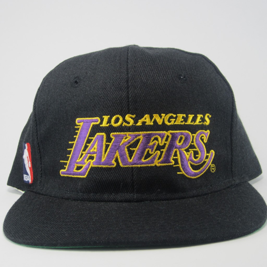VTG LA Lakers Sports Specialties Script Snapback Hat Cap Kobe Nash NO
