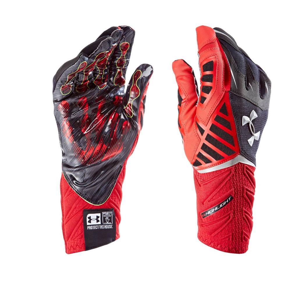 Under Armour MEN'S Nitro Warp Highlight Football Gloves 1248298