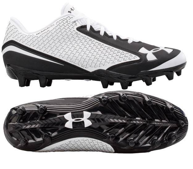 1249792-001 Under Armour Nitro Low MC Black//Grey Football Cleats