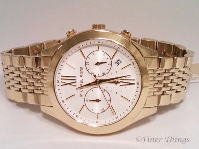 Michael Kors MK5762 Brookton Gold Tone Stainless Chronograph Women's Watch NIB