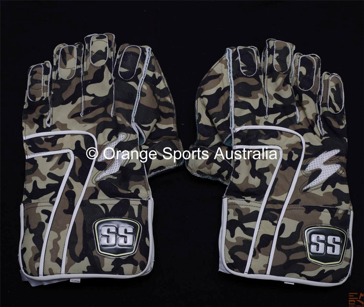 SS DHONI Cricket Wicket Keeping Gloves + CAMOUFLAGE PRINT + 2015 eBay