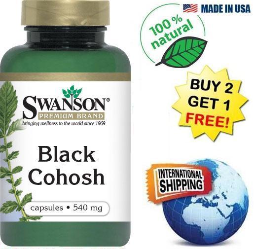 Black Cohosh 540 MG 60 Capsules Hormonal Balance Menopause eBay