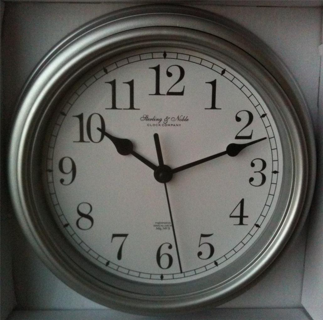 Mainstays Classic Look 9" Wall Clocks, Metal Hands, Multiple Color