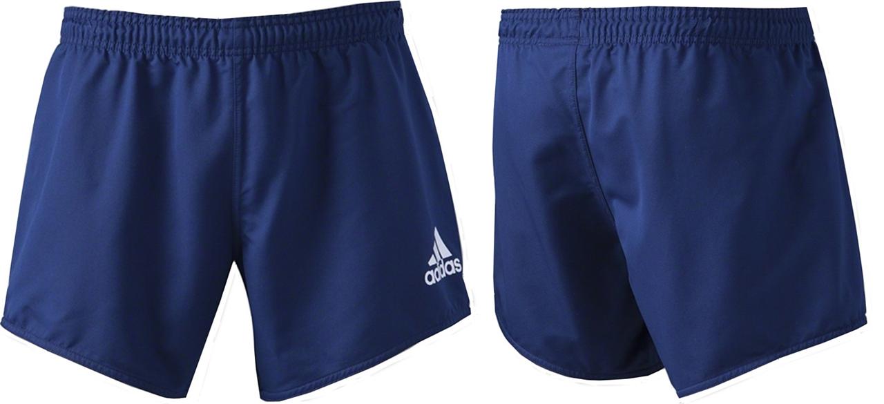 Adidas Mens Rugby Basic Shorts Climalite Teamwear Shorts Navy or White