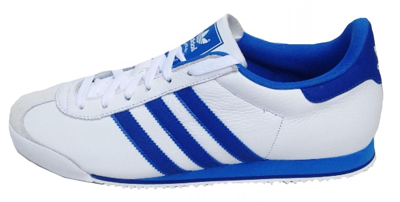 Adidas Mens KICK Trainer G44117 White/Blue UK 10.5,11,11.5 LEATHER DEADSTOCK | eBay