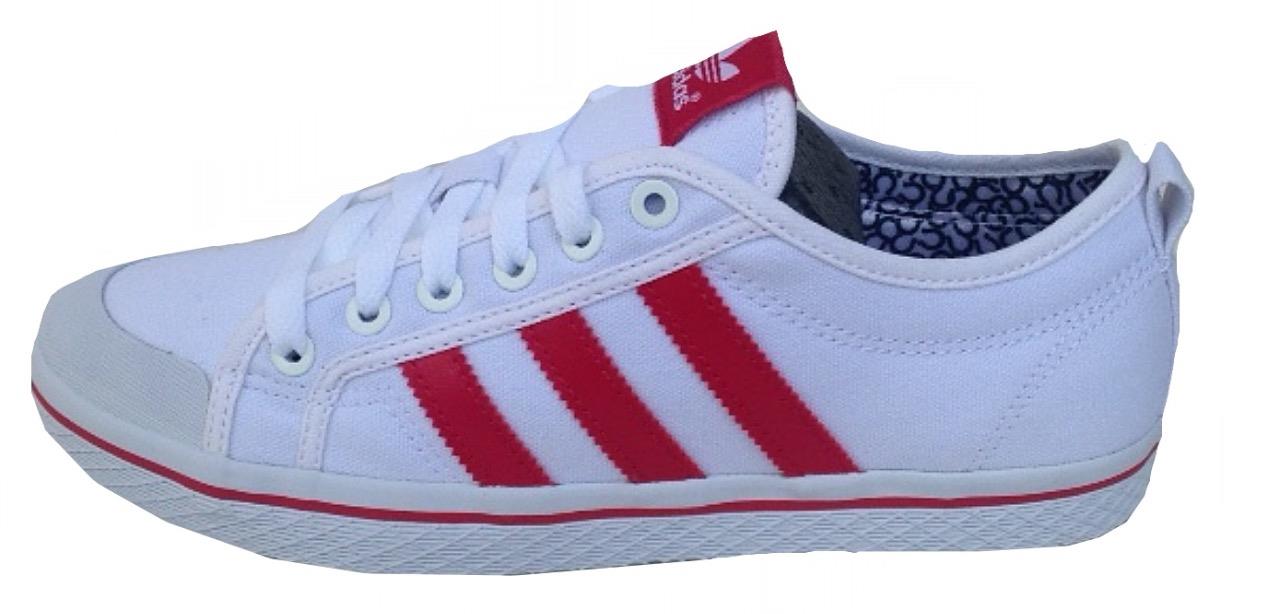 Adidas Womens Honey Stripes Lo Trainer G65883 White/Red ...