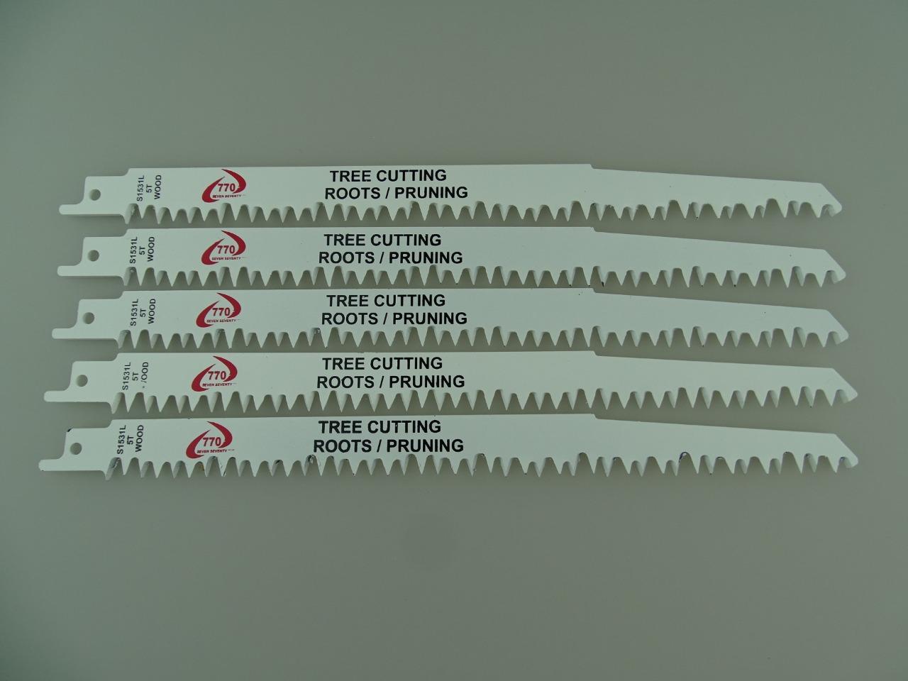 MULTI RECIPROCATING SAW BLADES 5TPI 240mm TREE CUTTING BRANCH PRUNING ROOTS