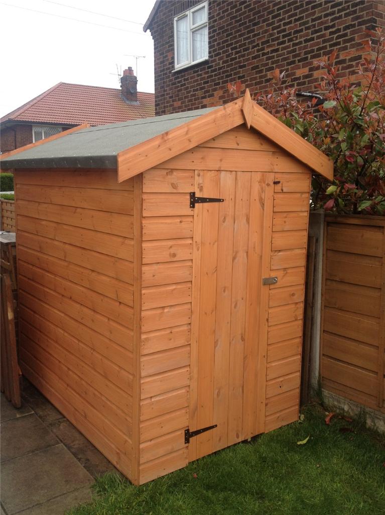 Garden shed 8ft x 4ft storage shed 12mm shiplap T&G floor treated in