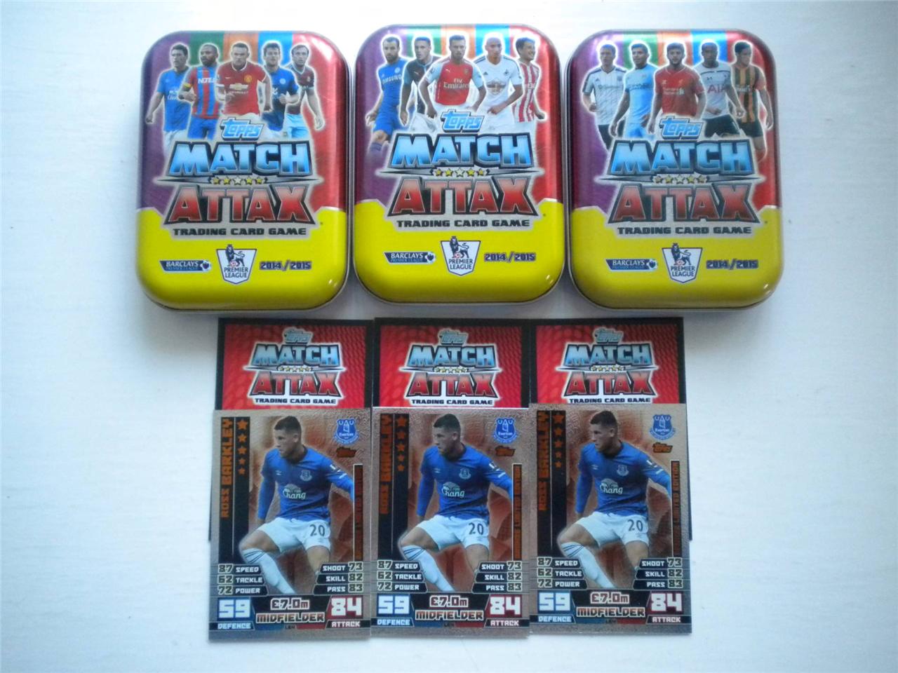 MATCH ATTAX 2014 2015 TIN PLUS YOUR CHOICE OF LIMITED EDITION AND 50