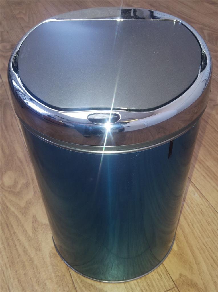 Silver and Black Electric Sensor Bin eBay