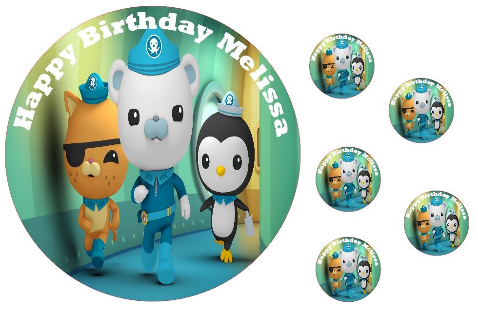 Personalised EDIBLE OCTONAUTS 7.5