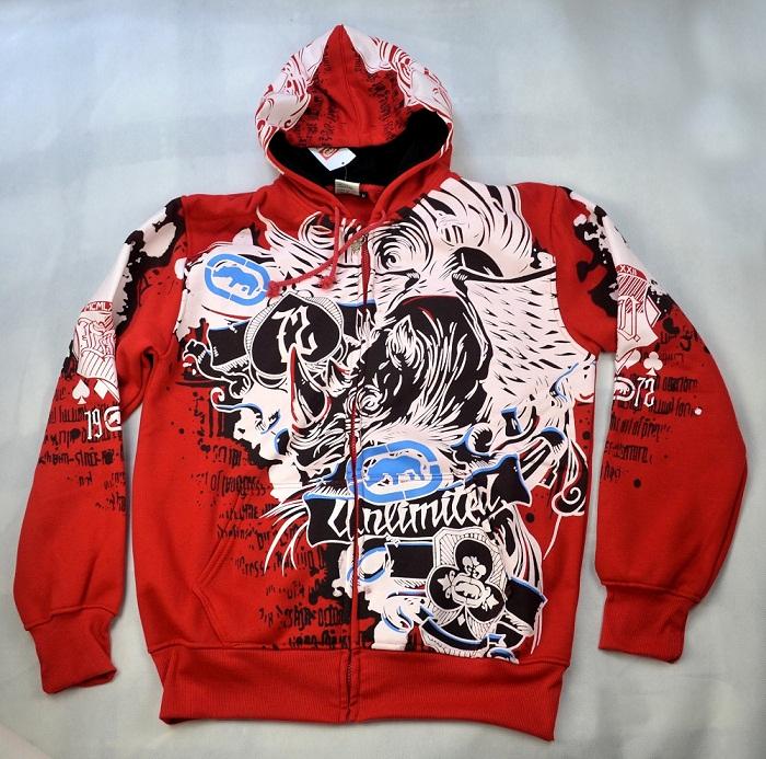 4F23 HipHop Ecko Unltd Hoodie Coat Cotton Rhino Graffiti Sweater
