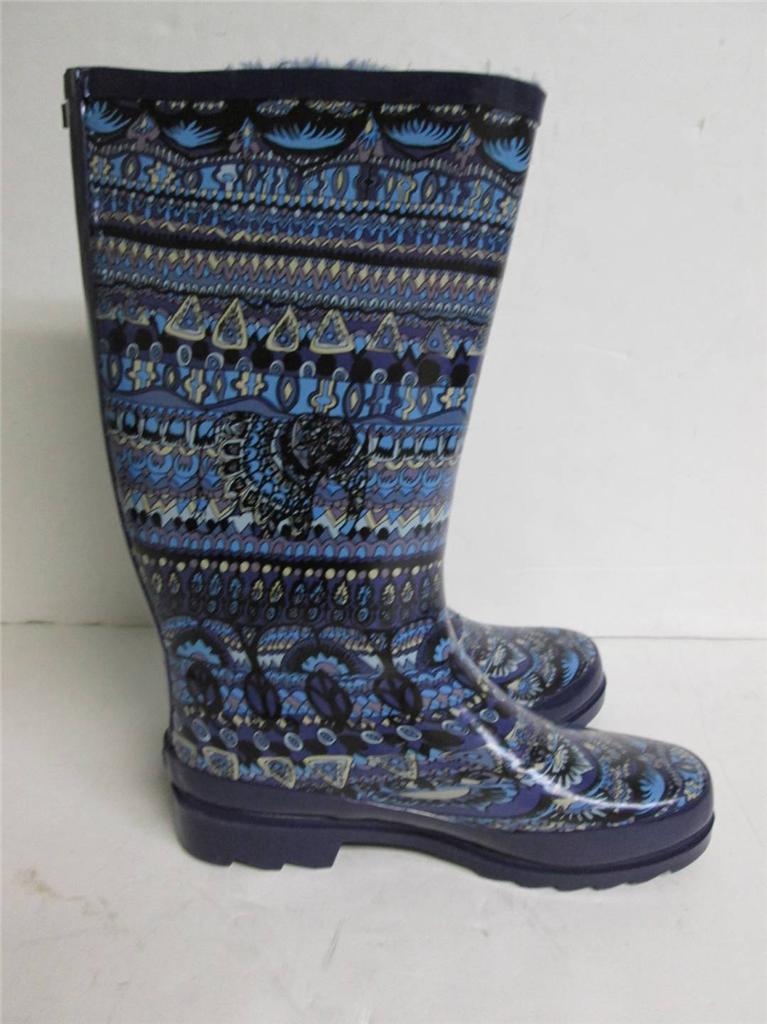 fur lined rubber boots