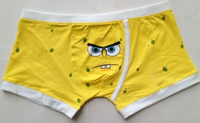 Mens Designer Spongebob Cartoon Underwear Cotton Boxer ...