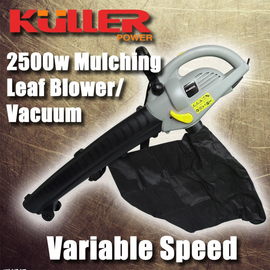 Kuller 2500W Electric Mulching Leaf Blower Vacuum Variable Speed eBay