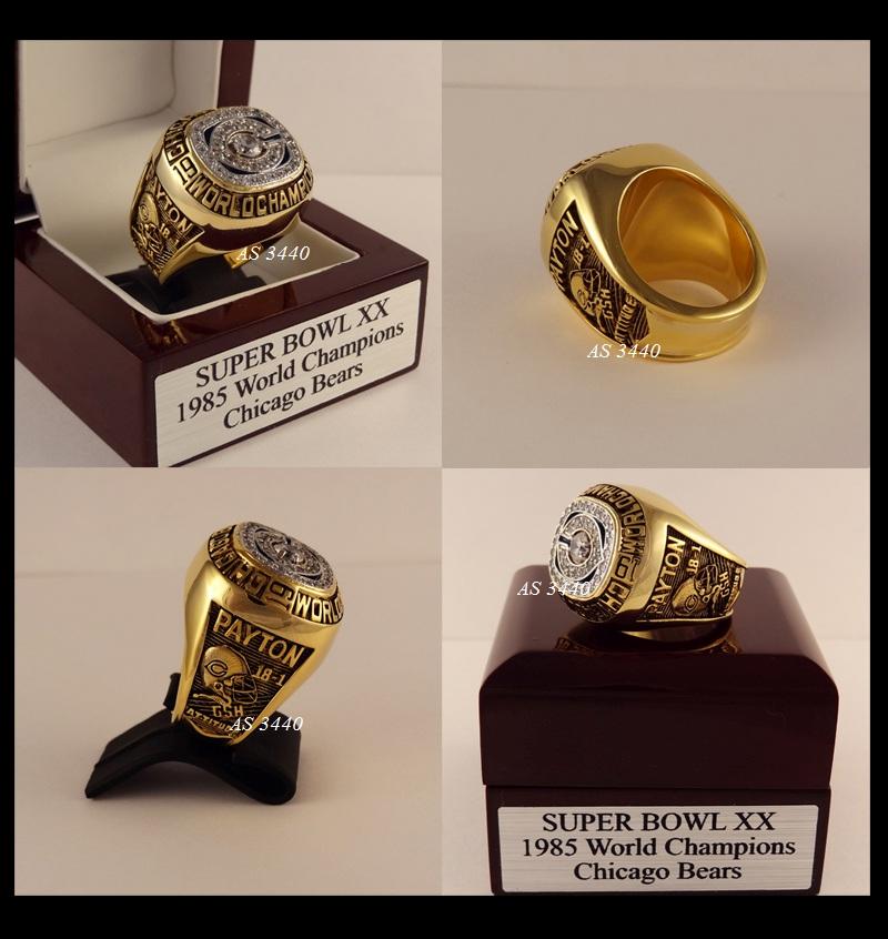 chicago bears super bowl rings