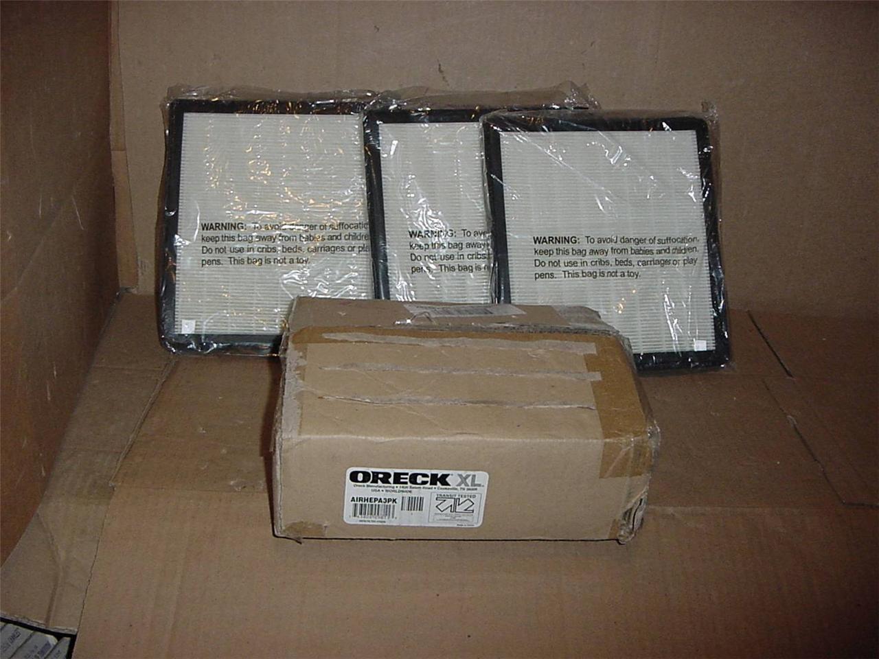 NEW ORECK XL EXTENT LIFE HEPA FILTER PACK AIR PURIFIER CLEANER AIRHEPA3PK eBay