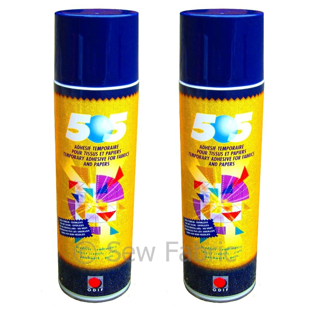 Odif 505 Spray Baste For Quilting (7.2 Oz) With Pixiss Small Clothes Pin (20 Pack) For Machine Embroidery Supplies - Repositionable Adhesive Spray Glue For Fabric, Quilters, And More