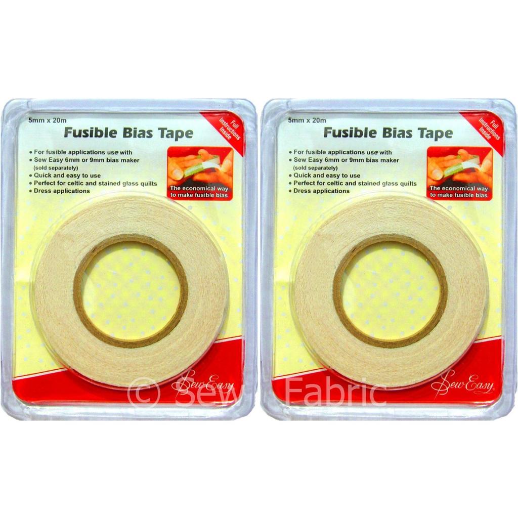 Sew Easy Fusible Bias Tape 5mm / 11mm ER520 Dressmaking Fabric Quilting