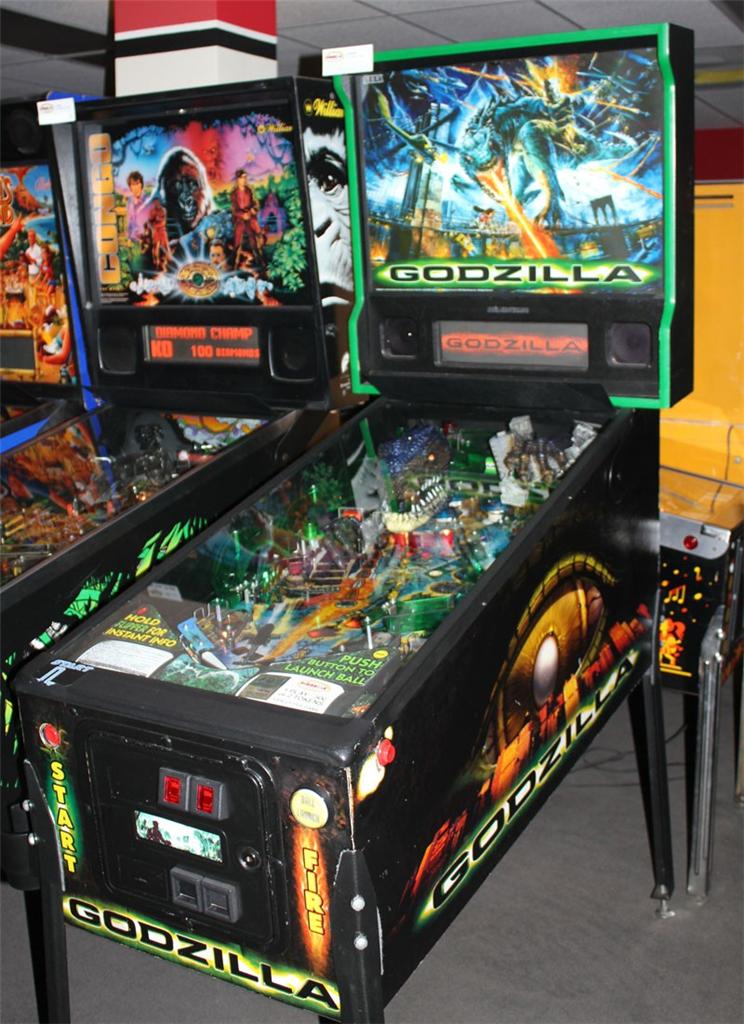 GODZILLA Pinball Machine Sega 1998 "Beware the Green Monster!" eBay