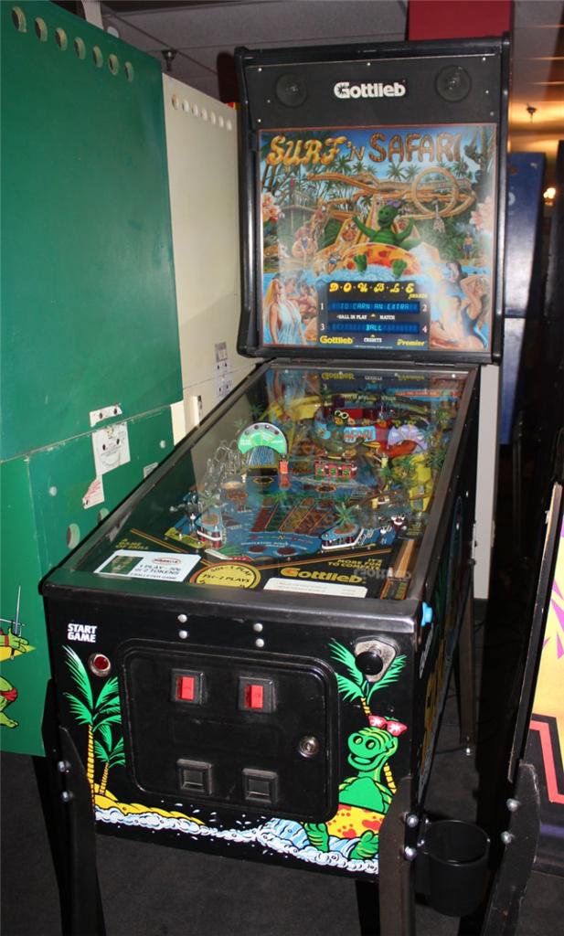 SURF 'N SAFARI Pinball Machine Gottlieb 1991 Surfin' Surfing Safari
