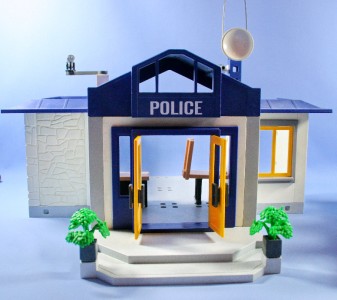 playmobil police station with jail