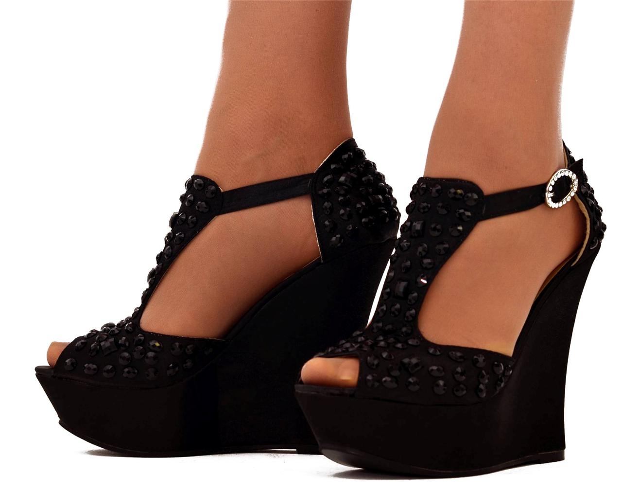 black wedges for prom