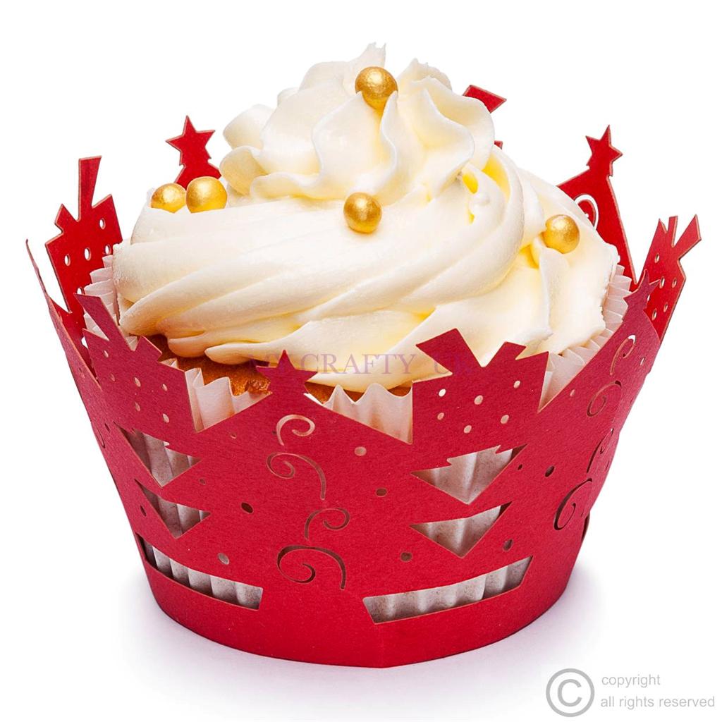 christmas cupcake decoration wrappers xmas gold green christmas cupcake decoration wrappers xmas gold green