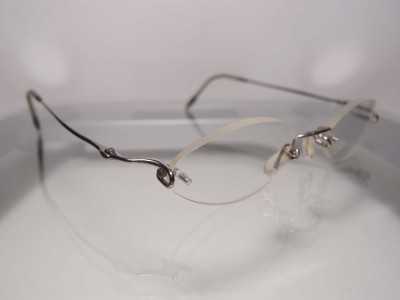 Kazuo Kawasaki Design MP-634 Silver Rimless Titanium ...