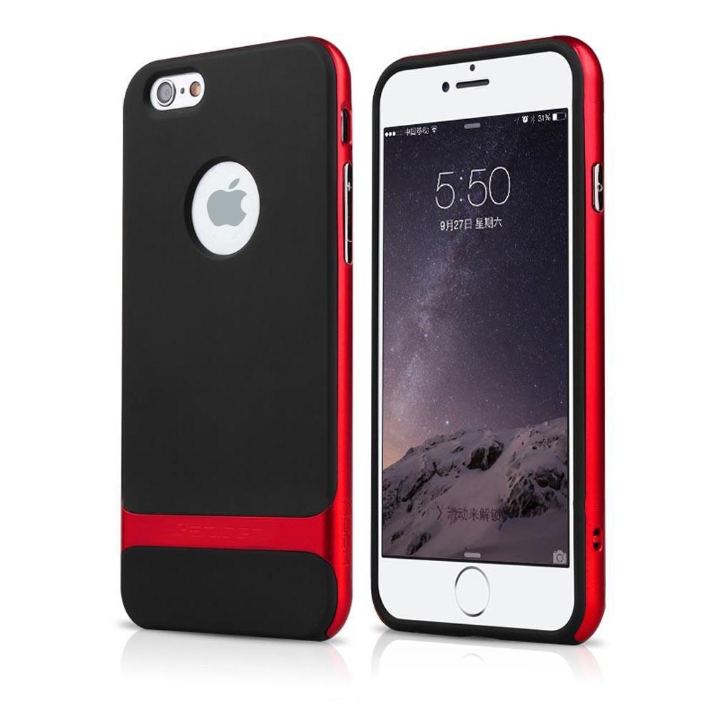 Rock Hybrid Shockproof Hard Bumper Soft TPU Case Cover For iPhone 6 6 plus /5 5S - Picture 7 of 9