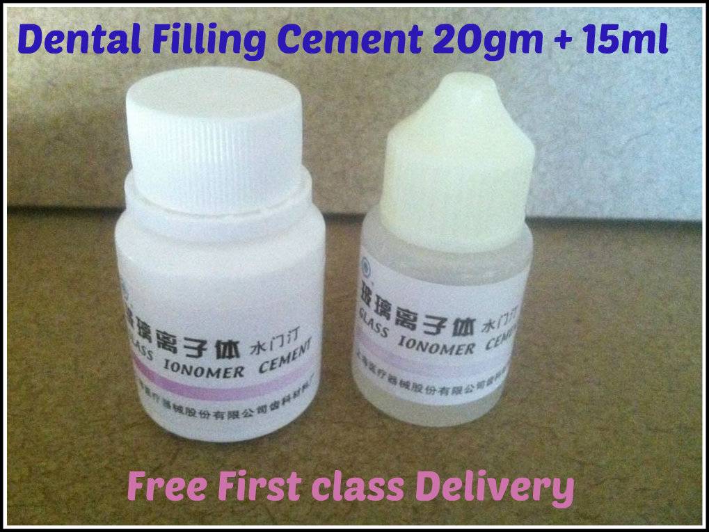 PERMANENT TOOTH FILLING, DENTAL CEMENT KIT GLASS IONOMER RESTORATIVE UK