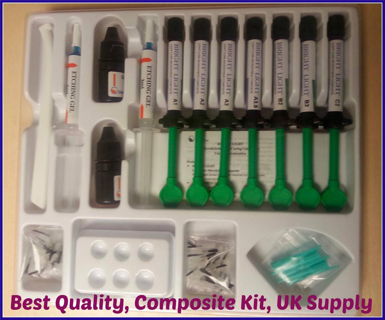 Micro Hybrid Dental Resin Composite 7 Syringe Kit + bonding + Etchant UK SUPPLY eBay
