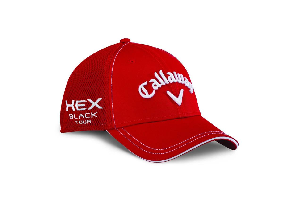 NEW 2013 NEW ERA CALLAWAY TOUR MESH RED FITTED GOLF HAT AUTHENTIC CAP