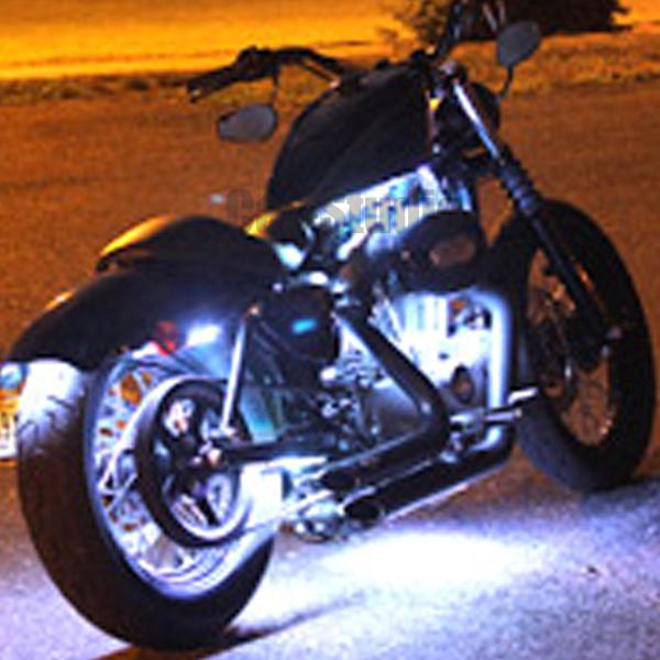 4pcs Expandable 7Color RGB LED Motorcycle Ground Effect Light Kit