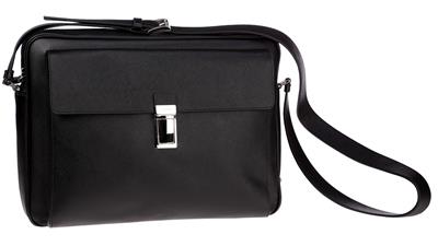 NEW Prada MEN\u0026#39;S Black Saffiano Leather Bandolier Messenger Travel ...  