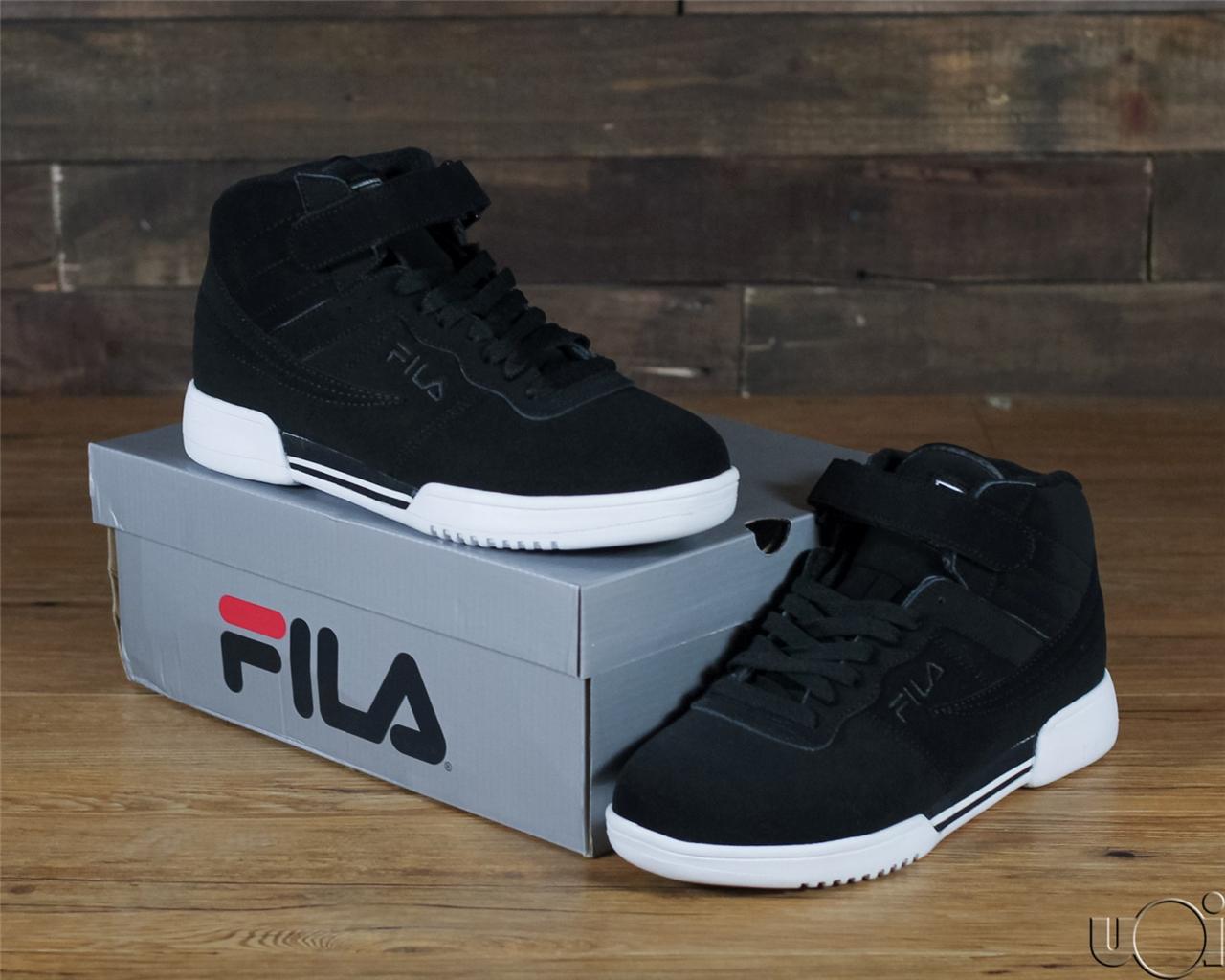 FILA F 13 leather cage hill air basketball shoe 96 BLACK WHITE GRANT JORDAN | eBay