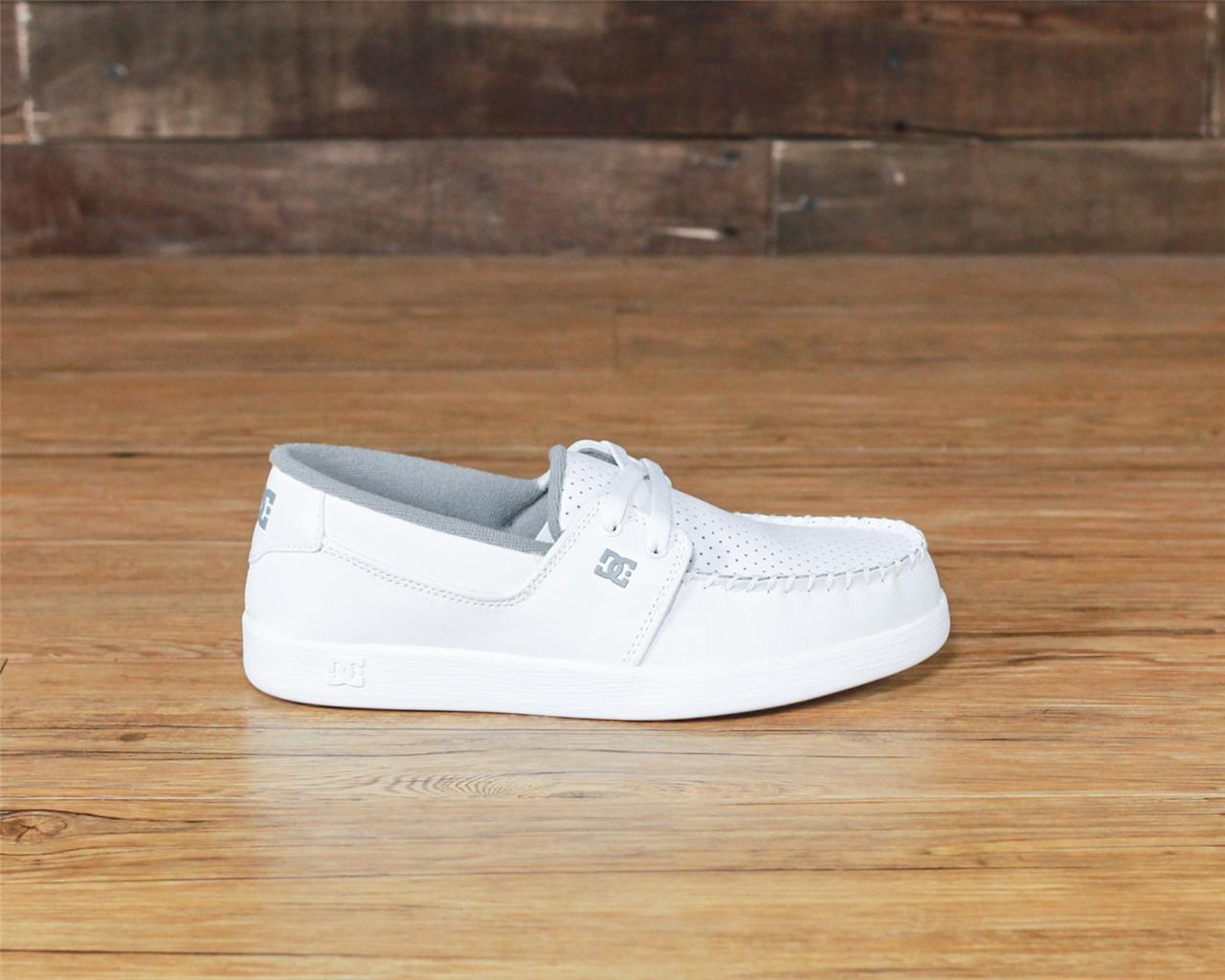 DC SHOES WHITE BLACK TROUBLE BOAT SHOE SLIPPER mens SHOES DC SHOES WHITE BLACK TROUBLE BOAT SHOE SLIPPER mens SHOES