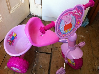 peppa pig trike pink