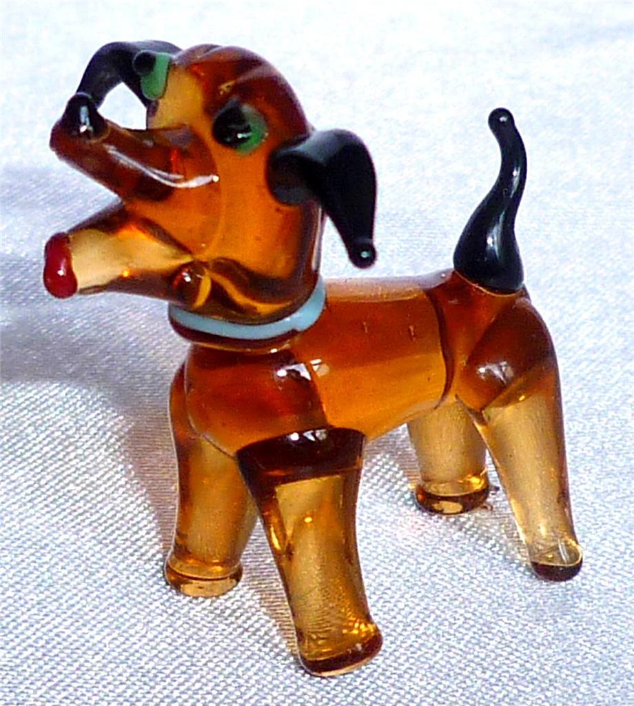 murano glass dog