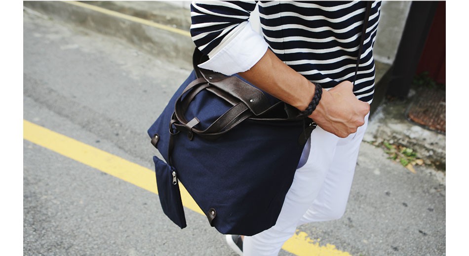 ChanChanBag Mens Messenger Bag Canvas Shouler Tote Bag Korean School