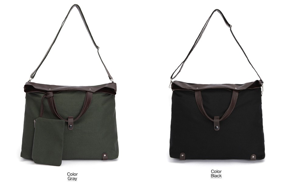 ChanChanBag Mens Messenger Bag Canvas Shouler Tote Bag Korean School