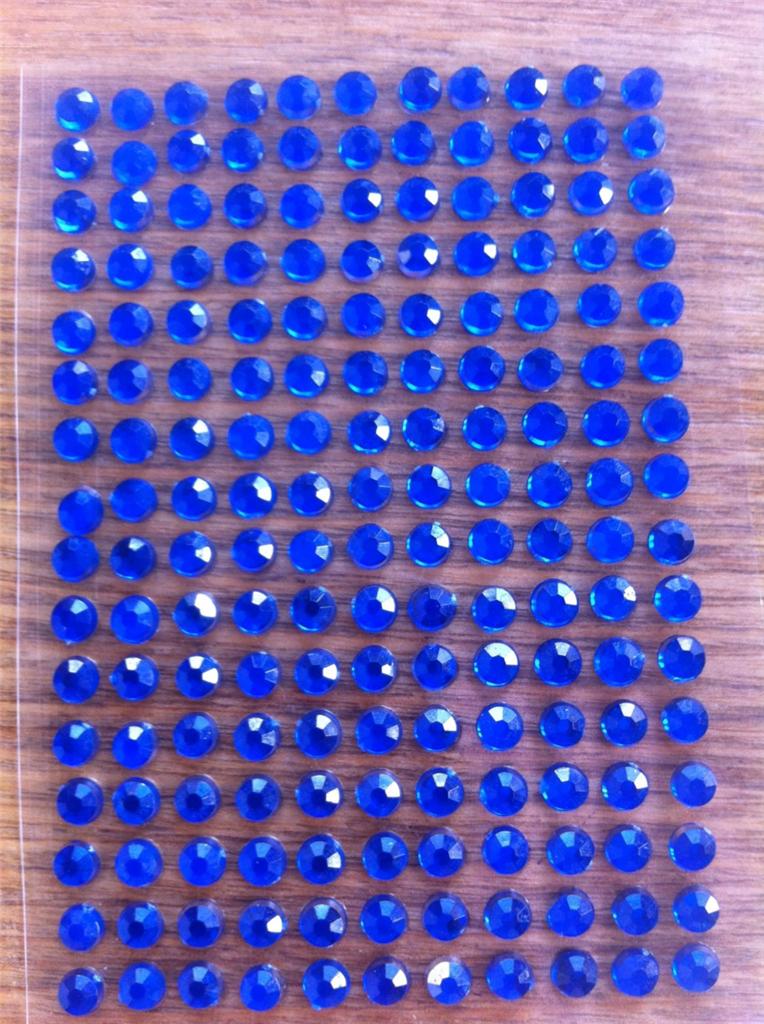 Self Adhesive Diamante x 352 Stick On Gems diamontes sticky rhinestone