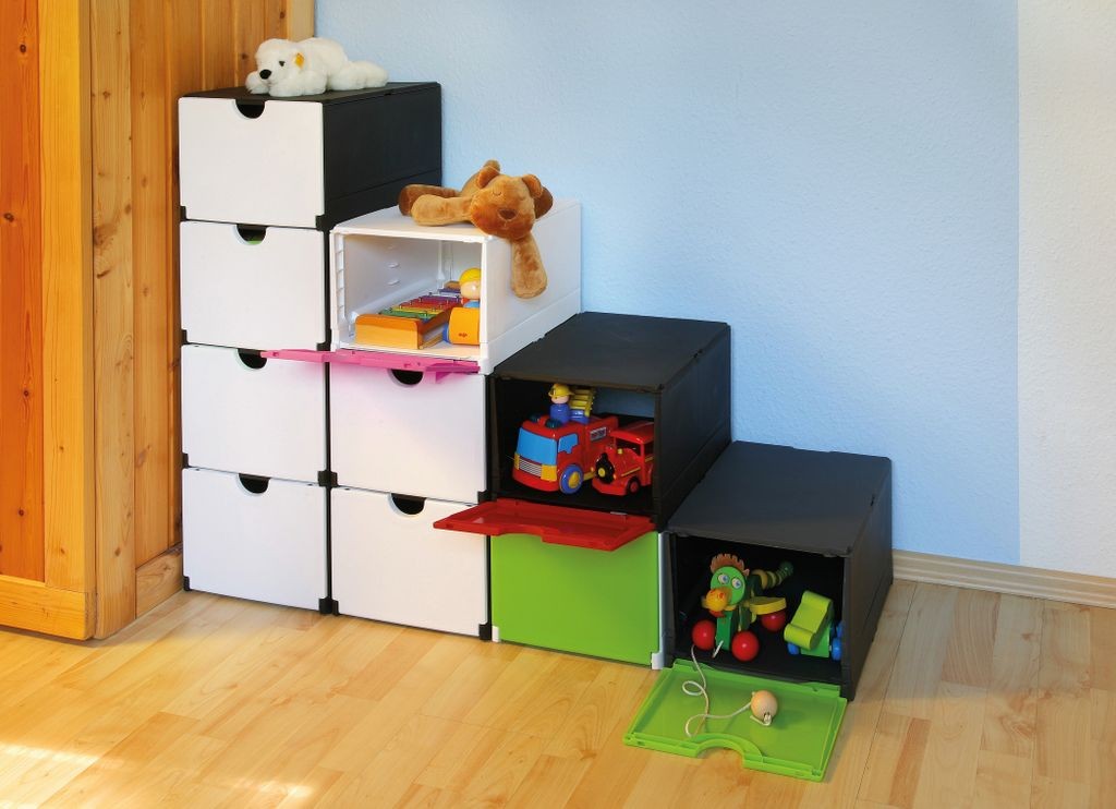 wooden stacking toy storage boxes
