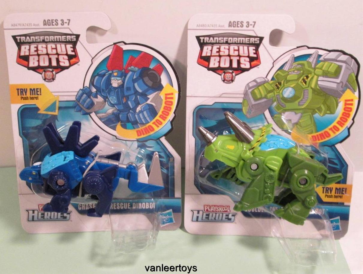 Transformers Playskool Heroes Rescue Bots Lot Chase Boulder The Rescue