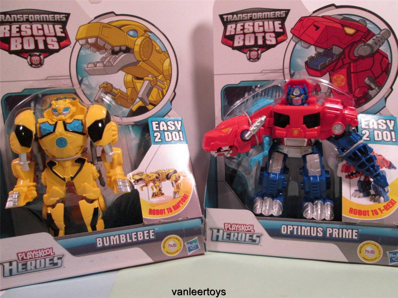TRANSFORMERS Playskool Rescue Bots Optimus Prime & Bumblebee The Rescue
